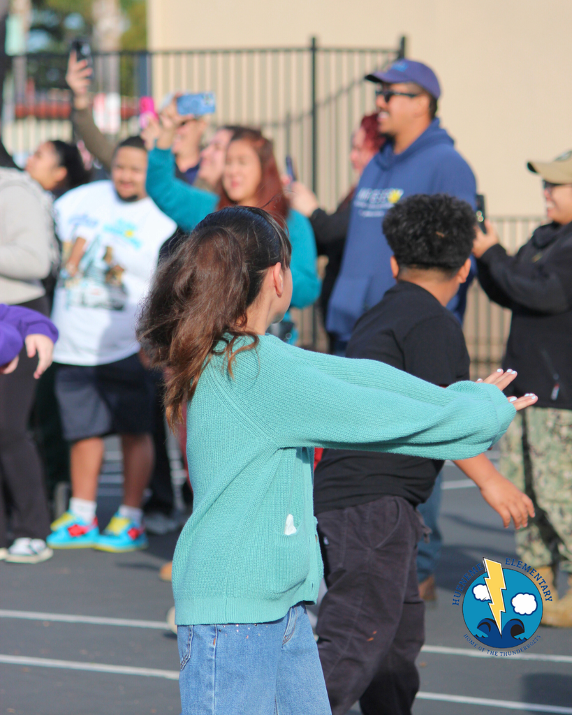 students performing dance routine