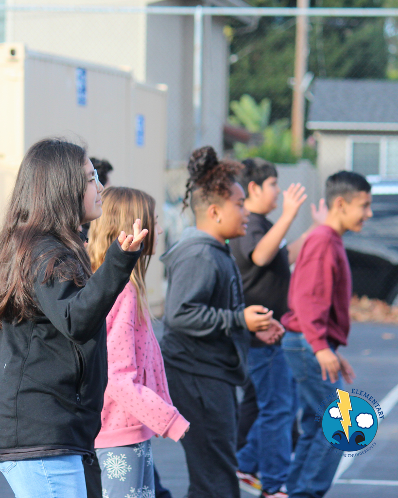 students performing dance routine