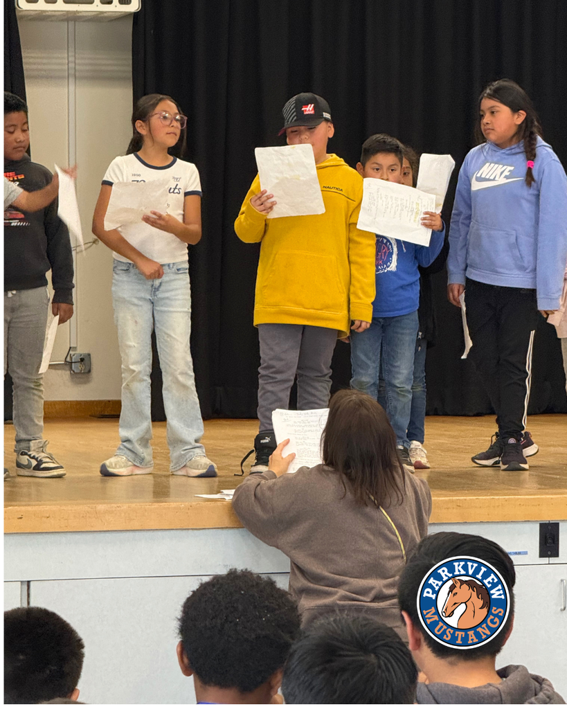 students acting out scenes from the Lorax