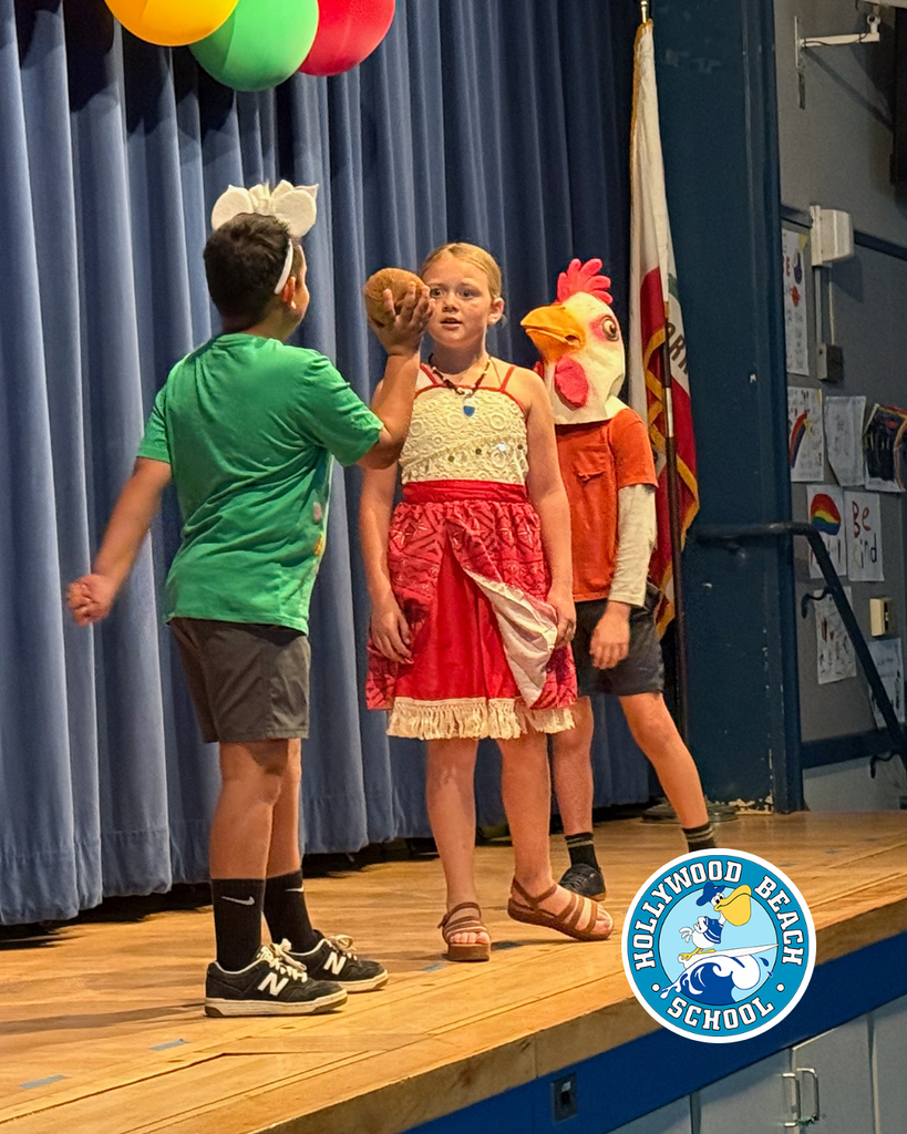 kids performing Moana skit