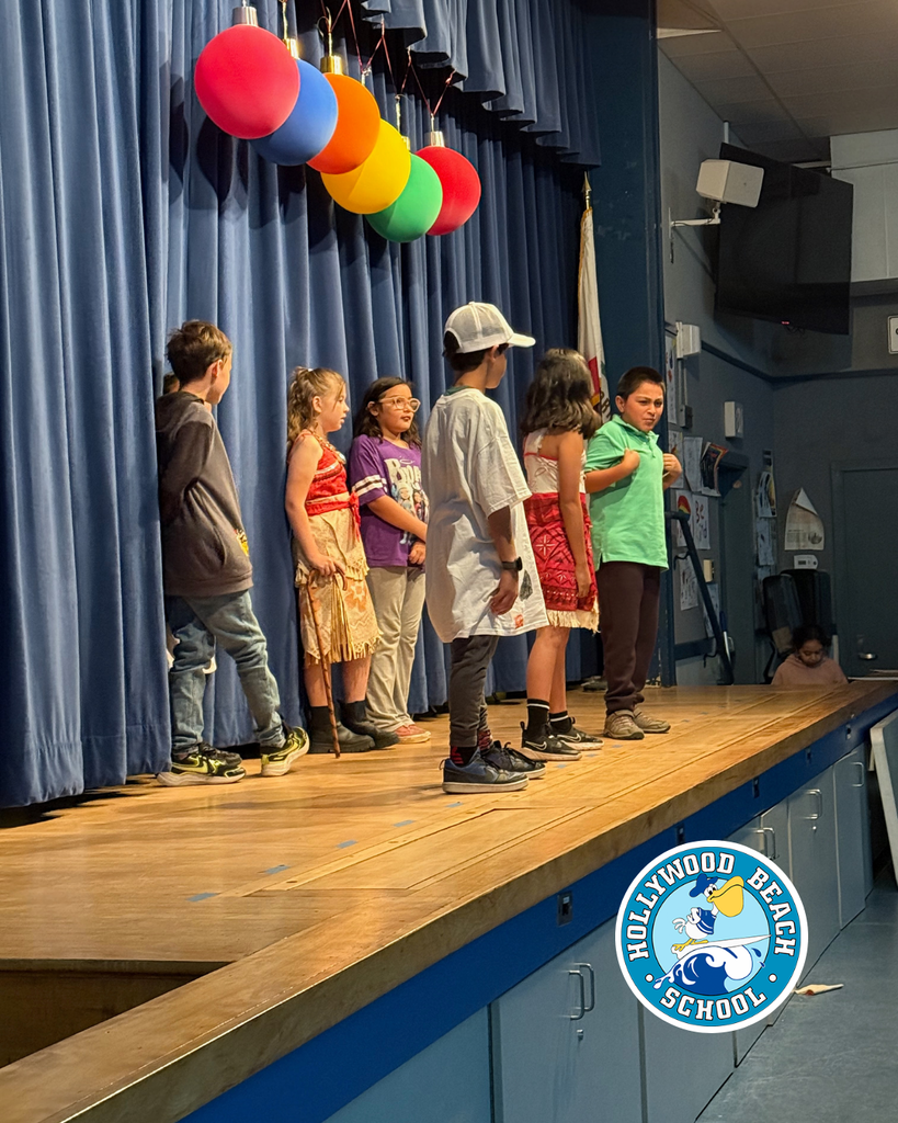 kids performing Moana skit