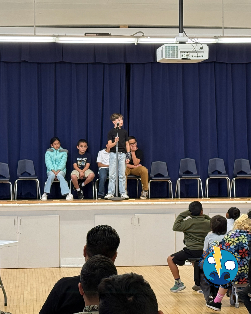 students participating in Spelling Bee