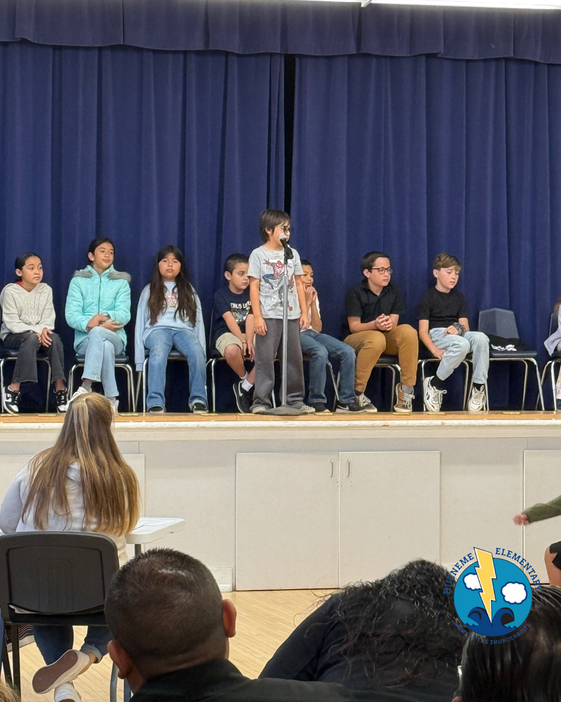 students participating in Spelling Bee