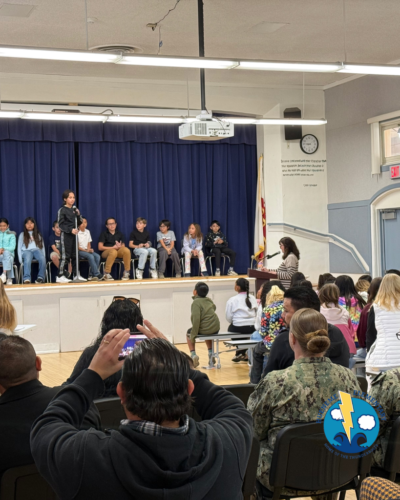 students participating in Spelling Bee