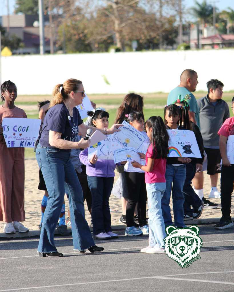 student at kindess day and bear jamoree celebration