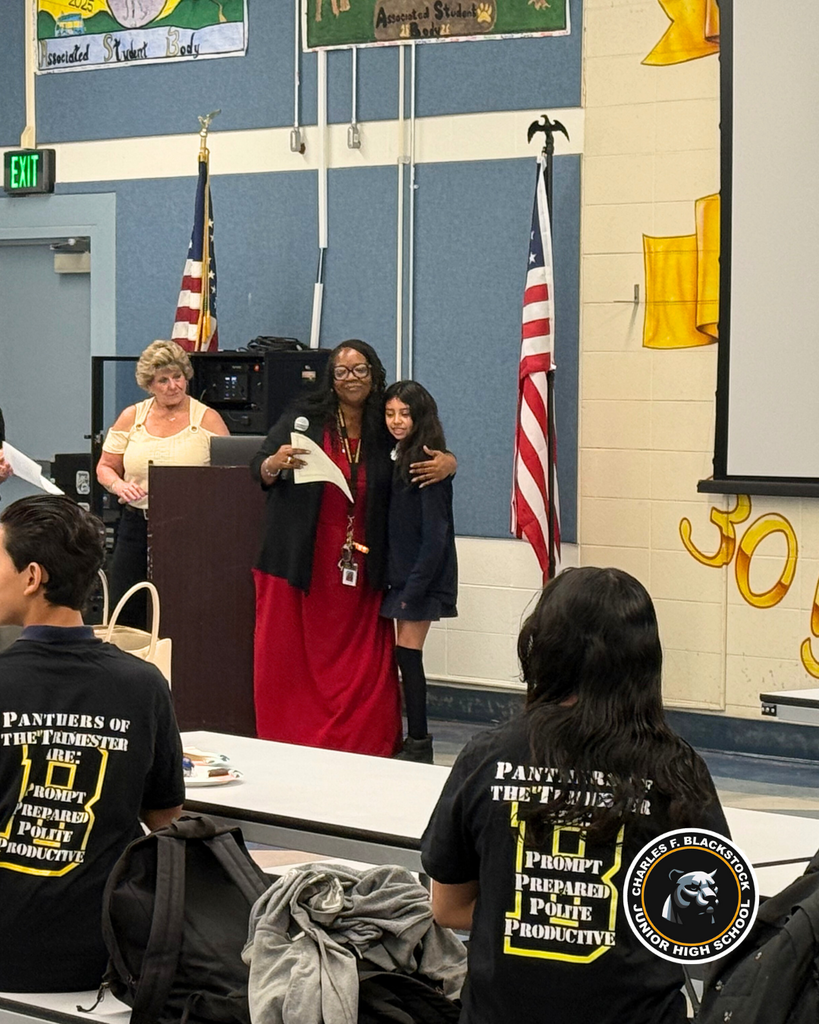 student accepting award