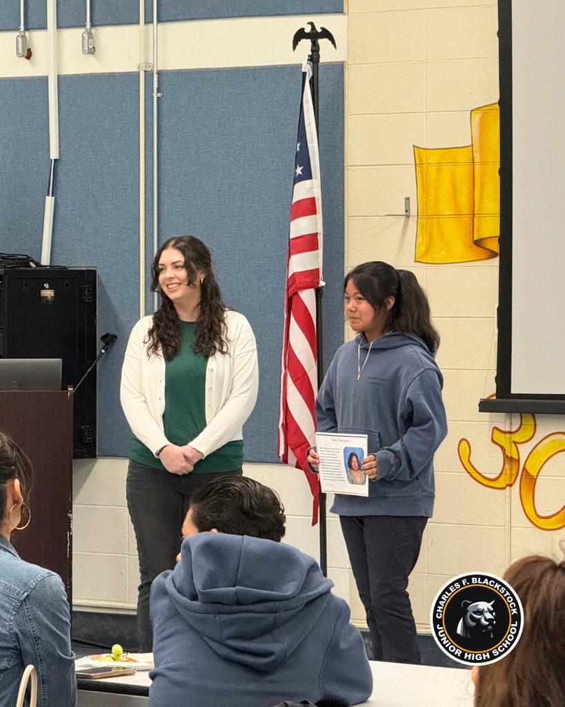 student accepting award