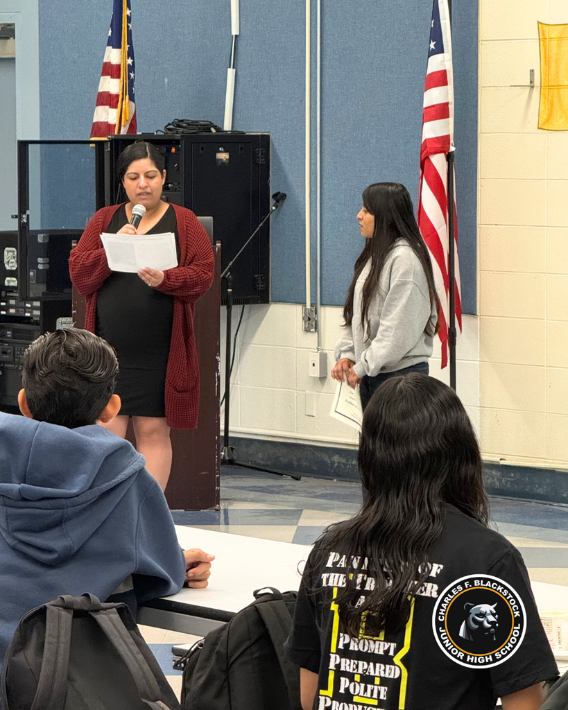 student accepting award