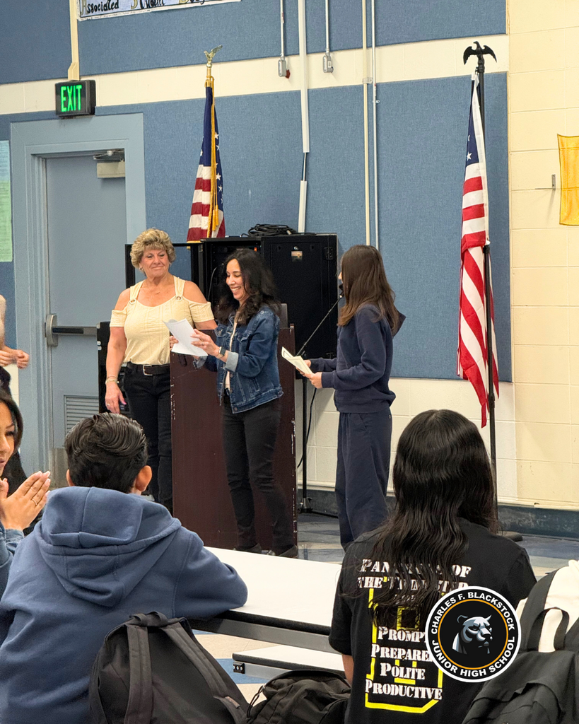 student accepting award