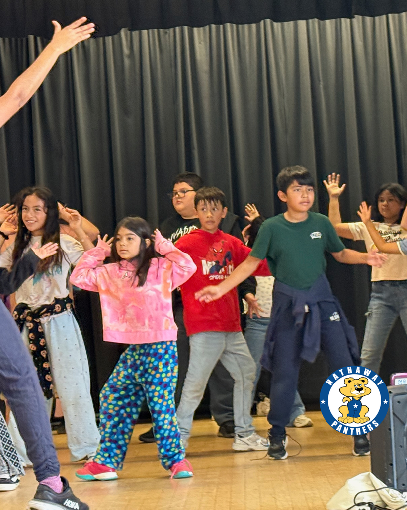 students during dance class
