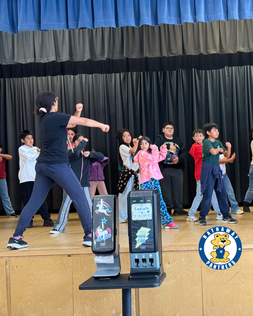 students during dance class