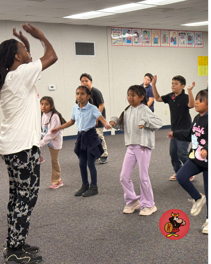 4th Graders participating in dance Class