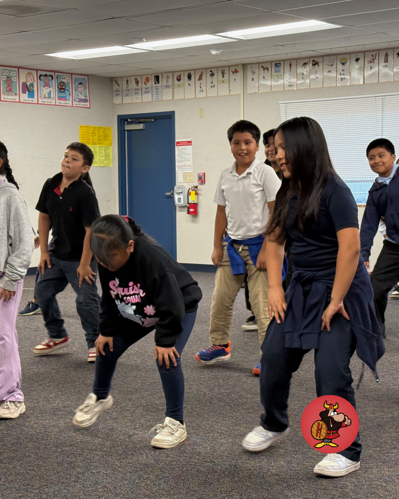 4th Graders participating in dance Class