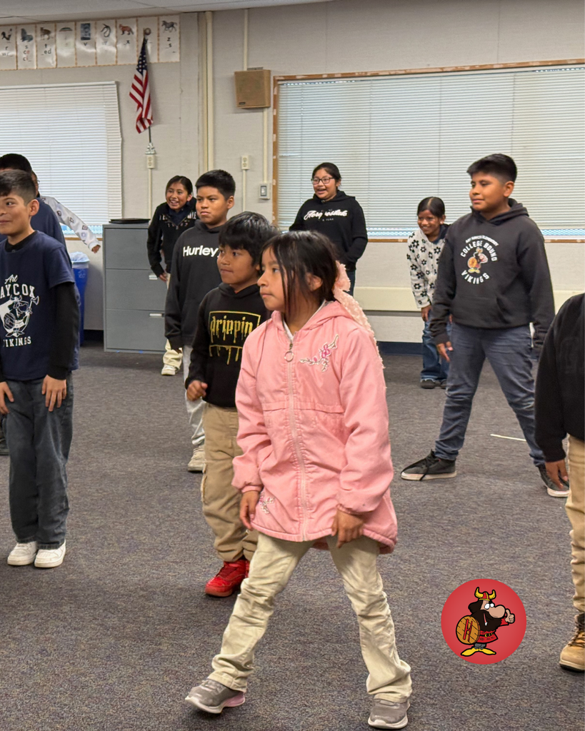 4th Graders participating in dance Class