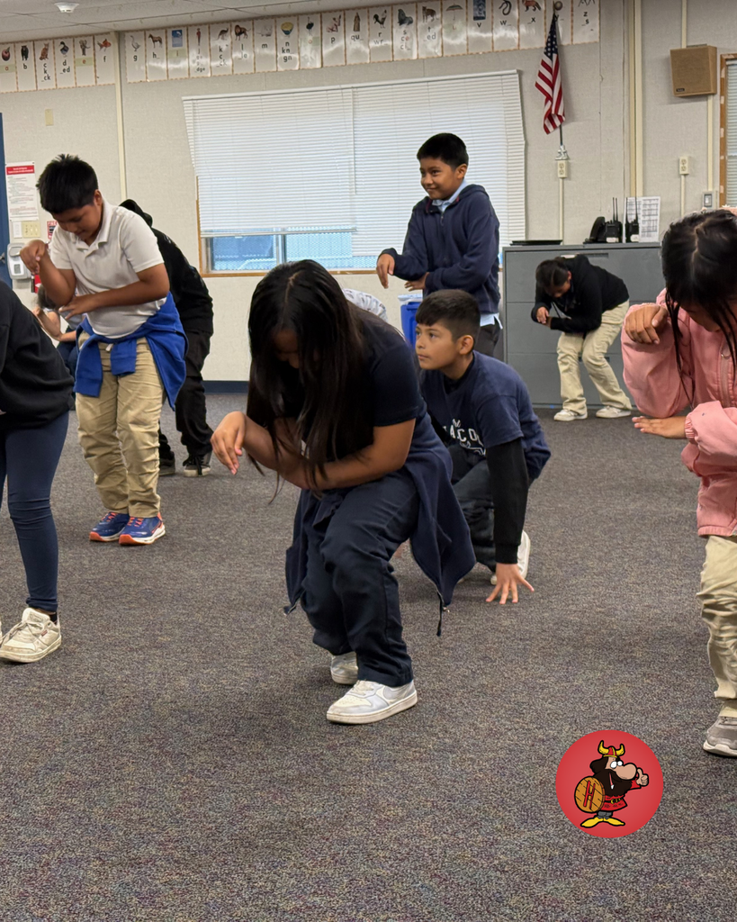 4th Graders participating in dance Class