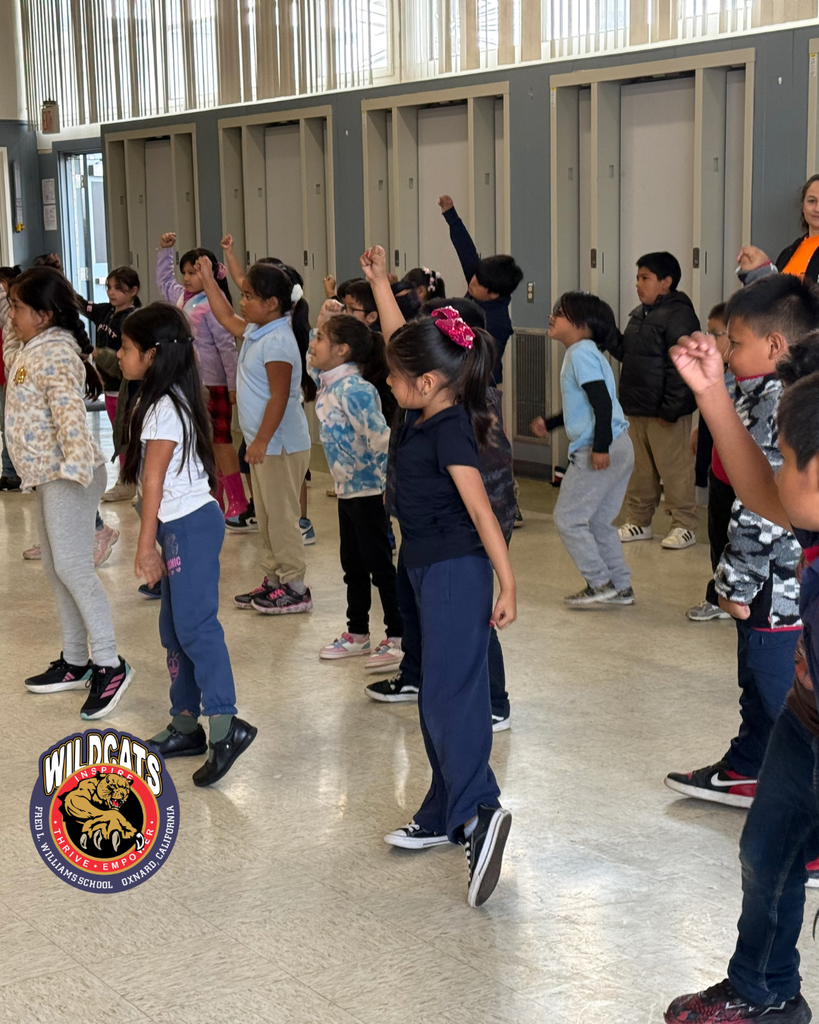 1st graders in dance class