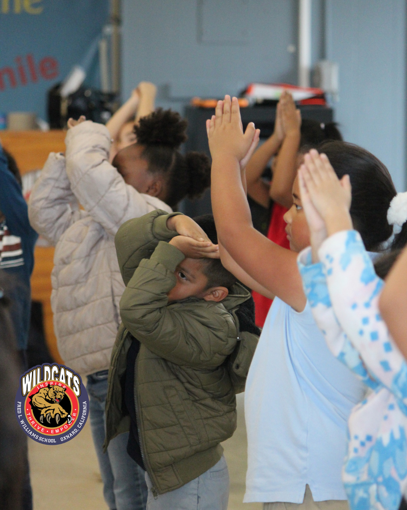 1st graders in dance class