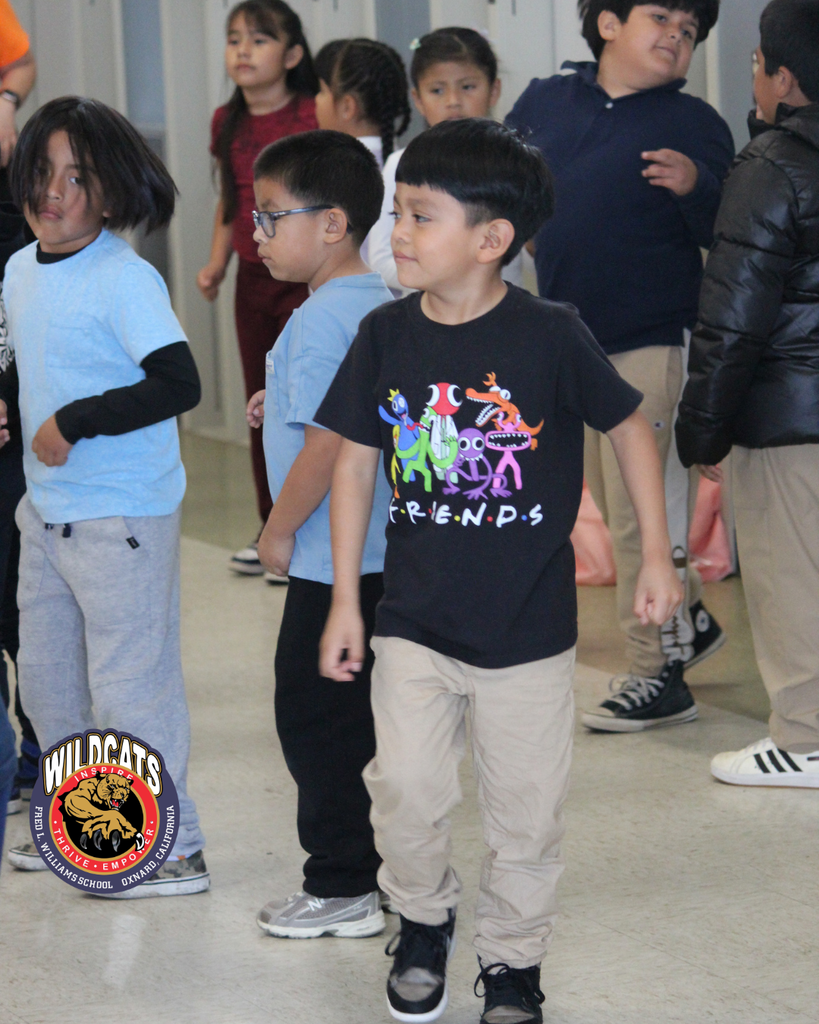 1st graders in dance class