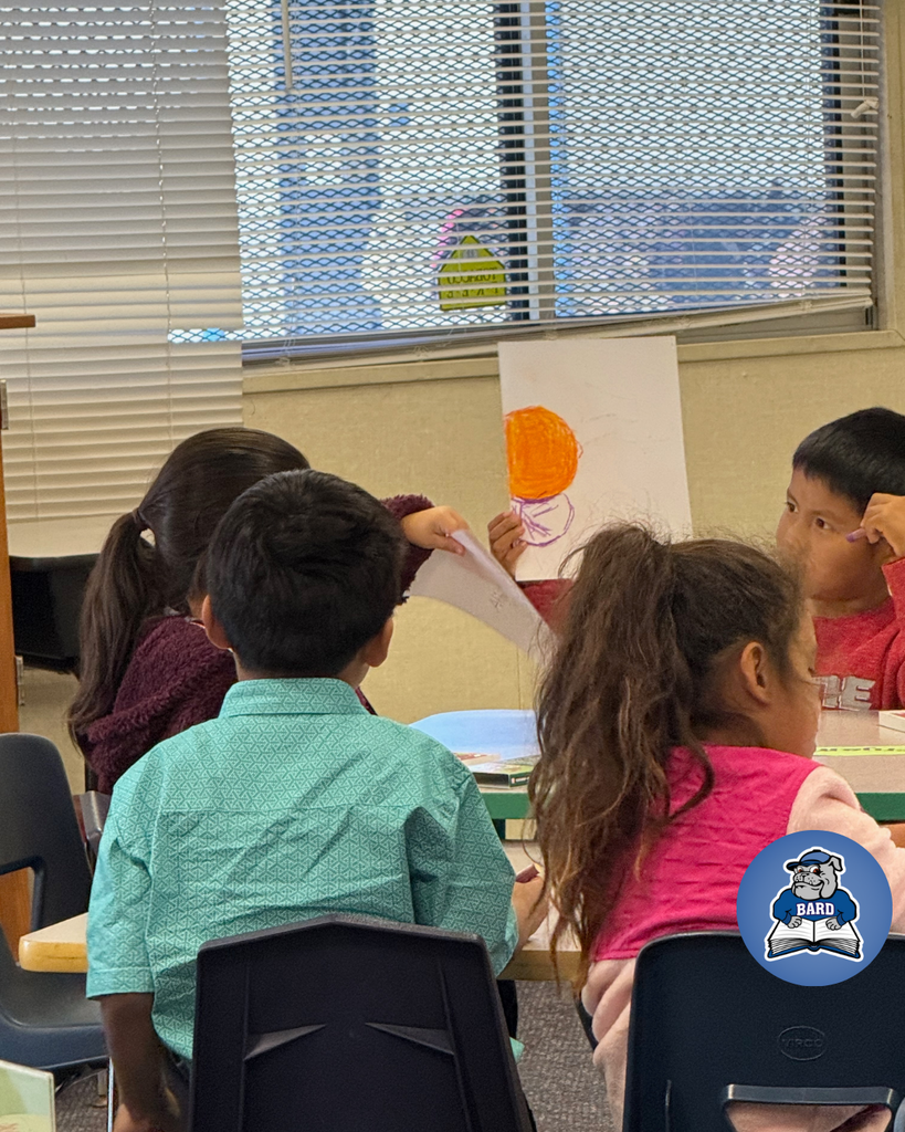 First graders at Bard Elementary School enjoyed an art lesson
