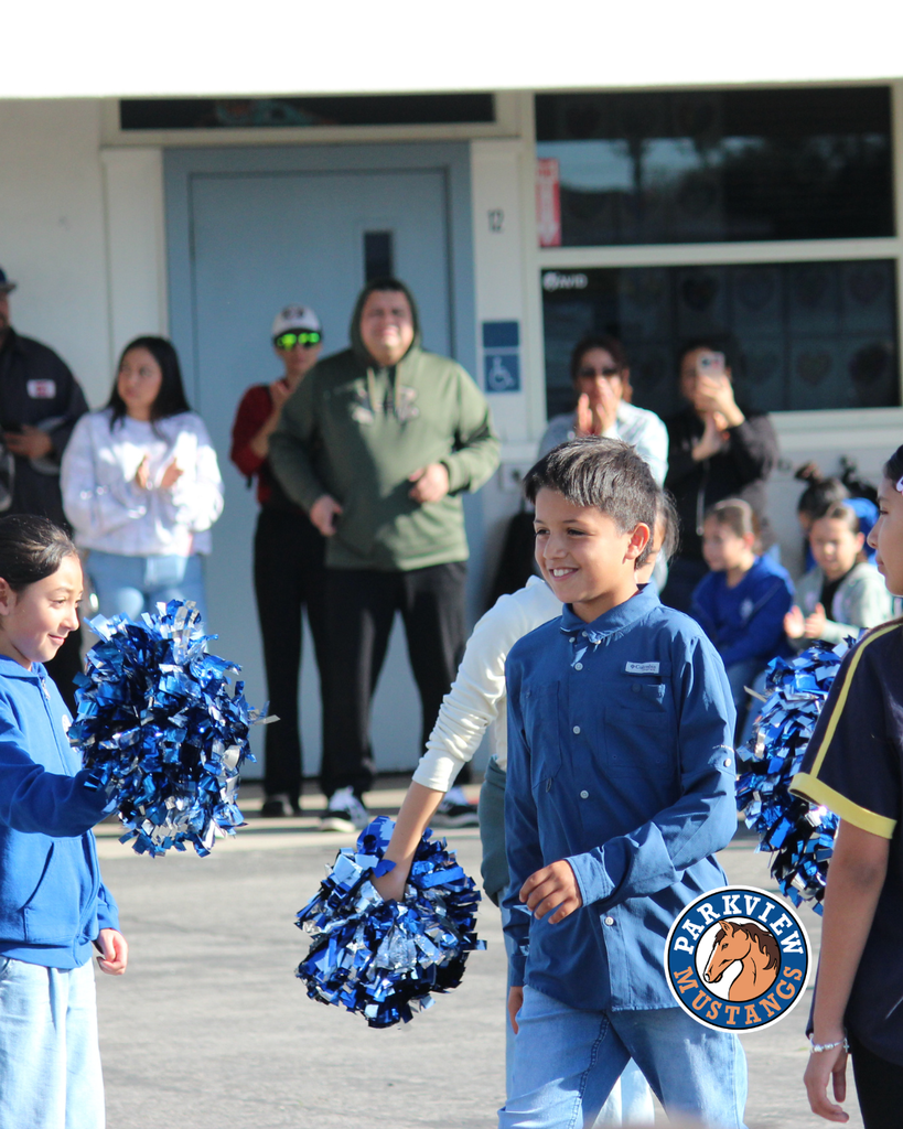 students attending parkview flag gathering