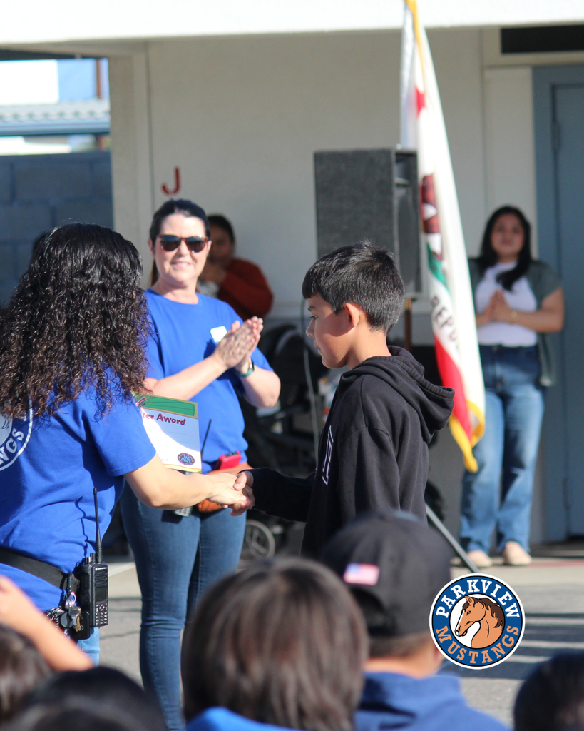 students attending parkview flag gathering
