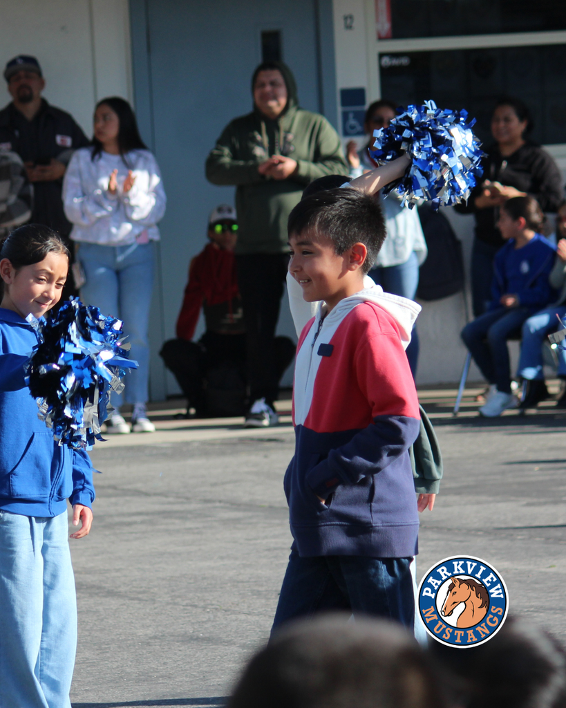 students attending parkview flag gathering