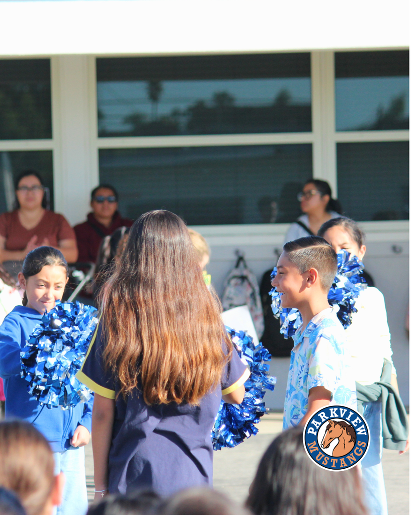 students attending parkview flag gathering