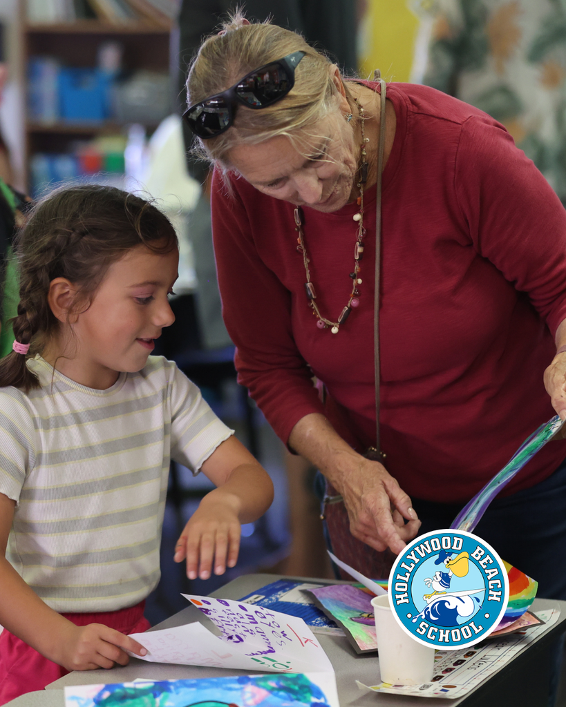 parent and students at Beach Open House