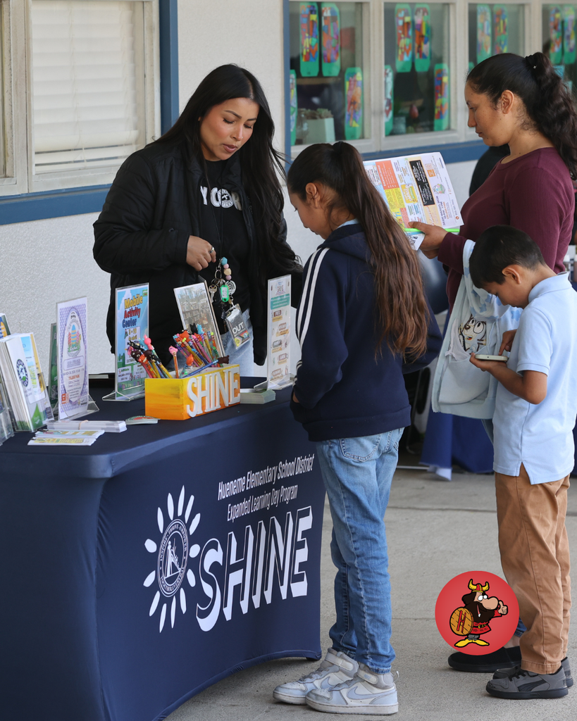 students and teacher at Haycox Open House