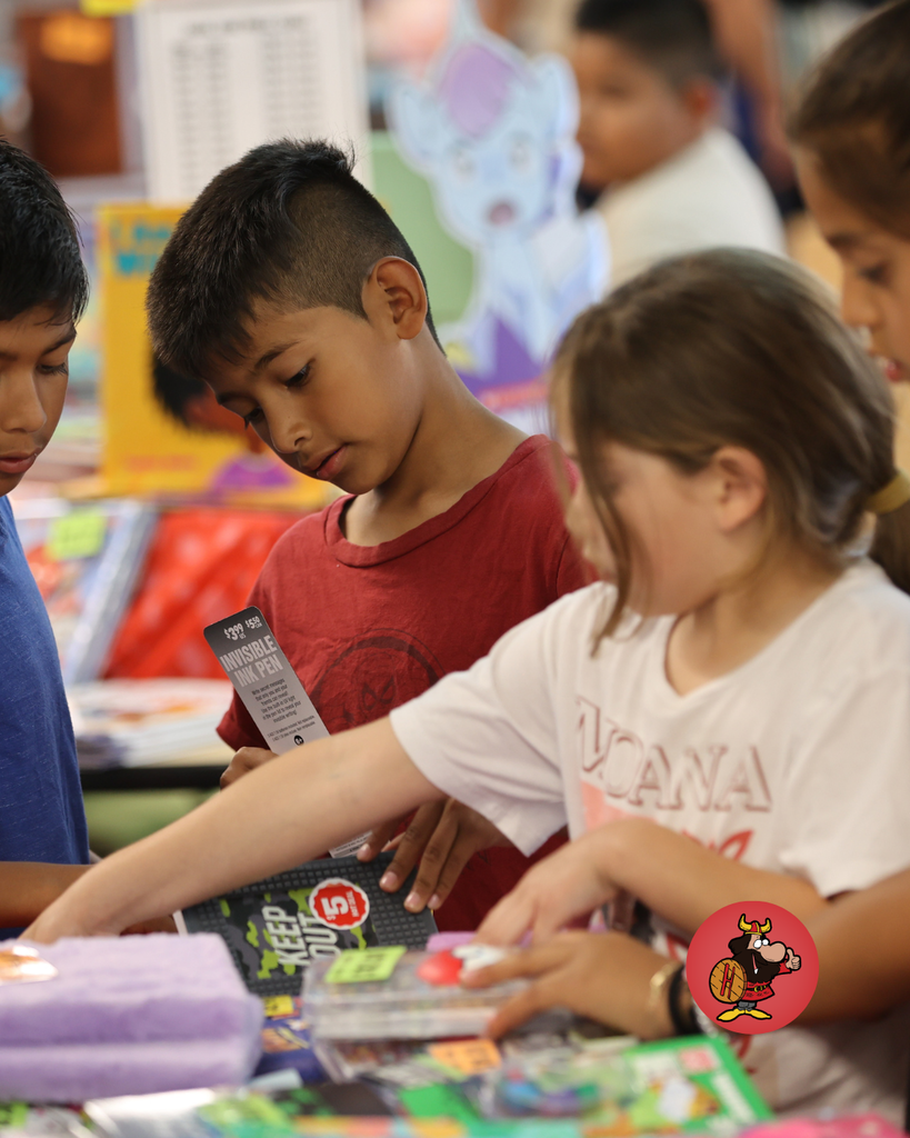 students attending open house