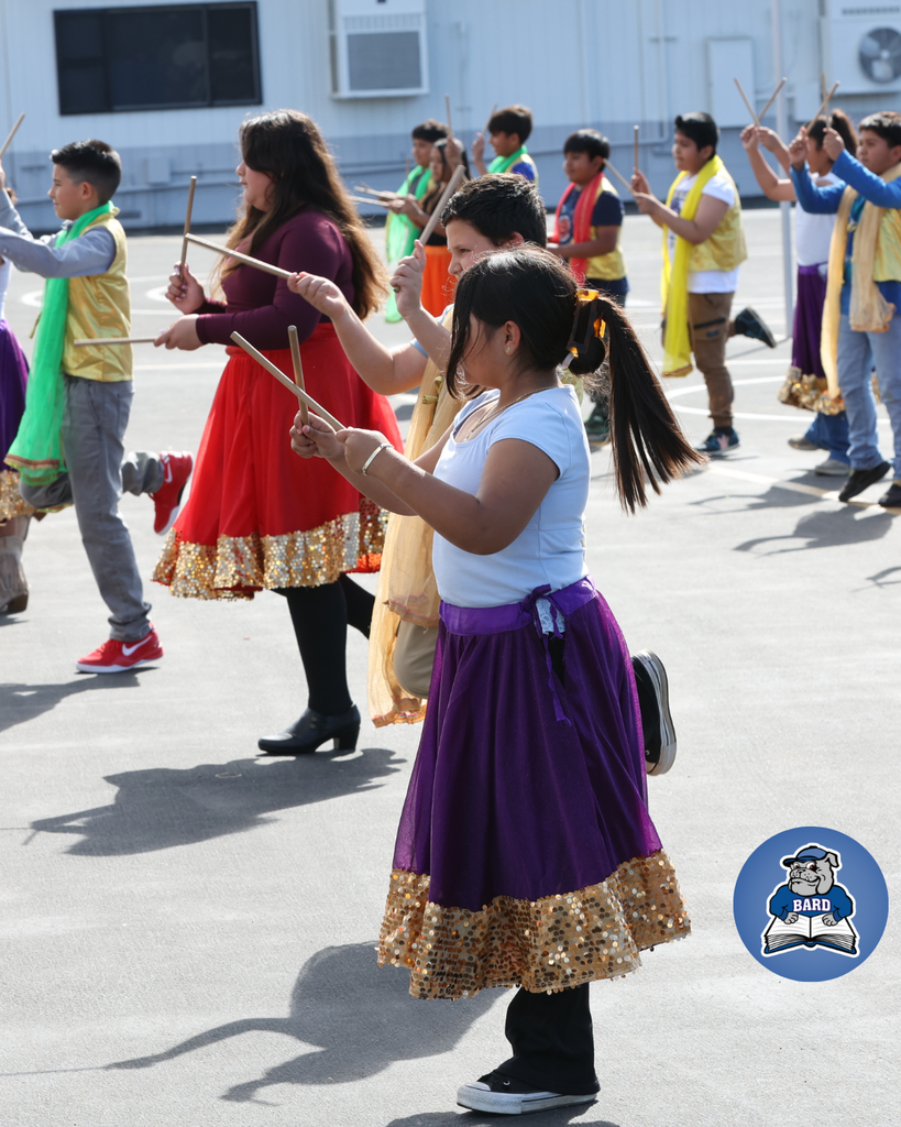 students performing bollywood dance