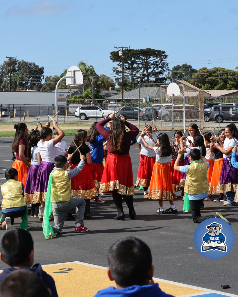 students performing bollywood dance