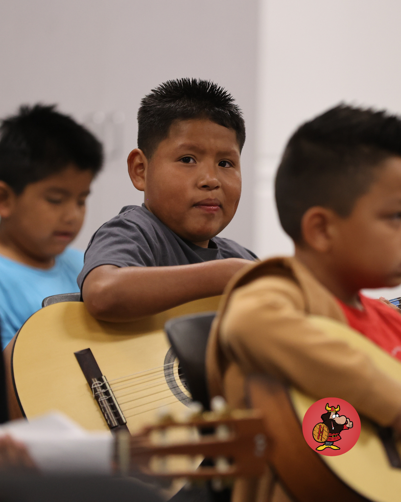 students practicing for mariachi performance