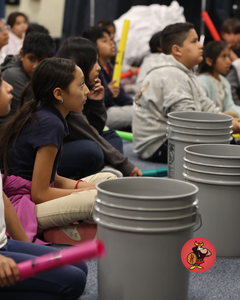 students engaged during band class