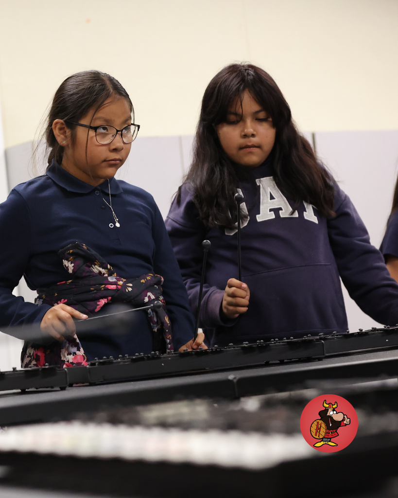 Students in music class