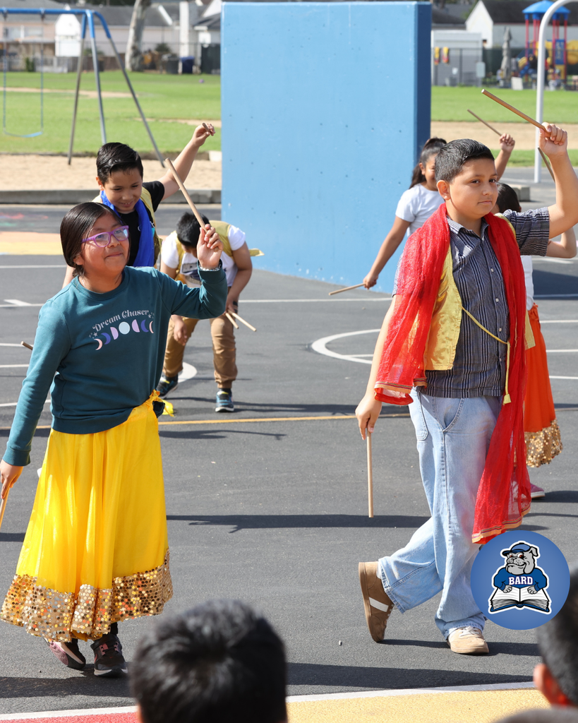 Students dancing