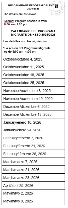 mig dates