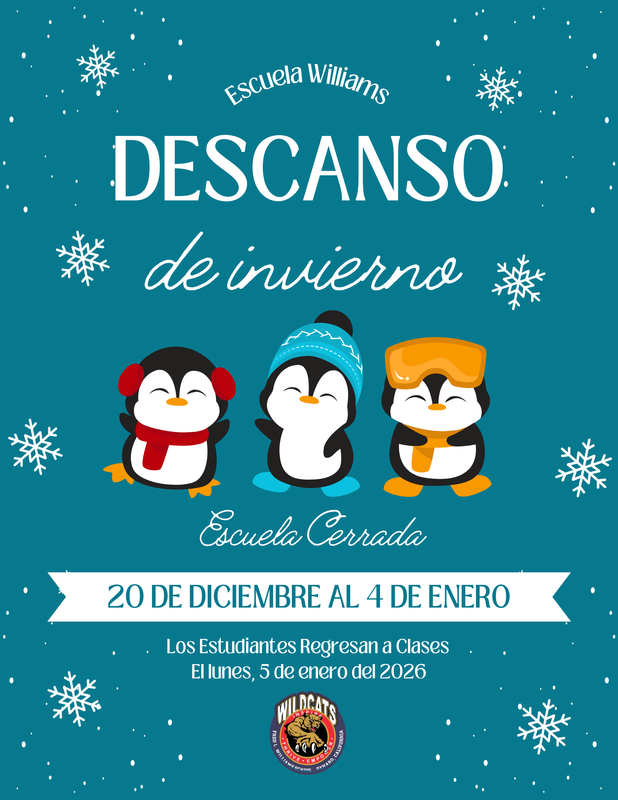 2025 winter break flyer espanol