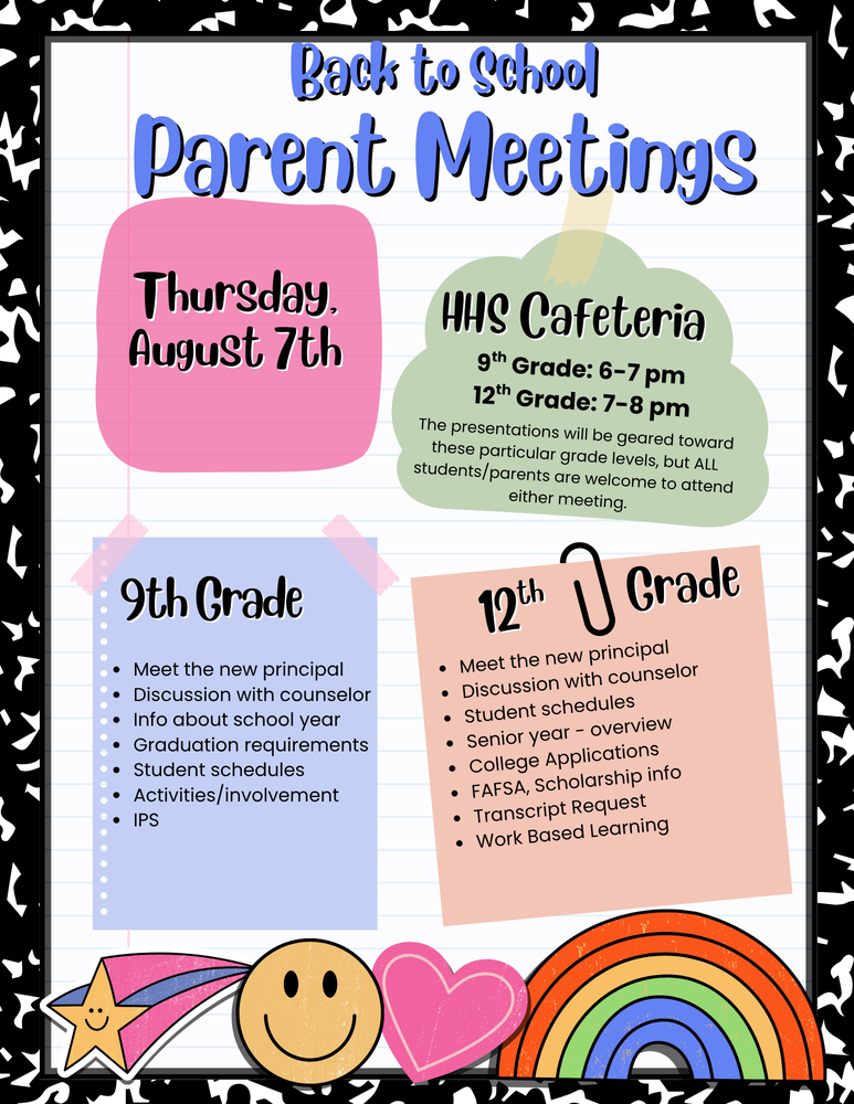HS Parent Meetings