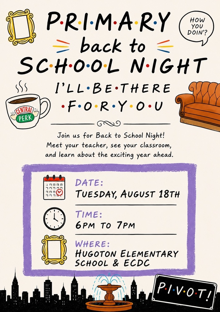 PRIMARY BACK TO SCHOOL NIGHT