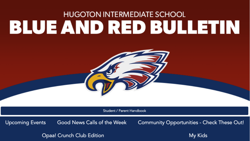 Intermediate School Blue & Red Bulletin