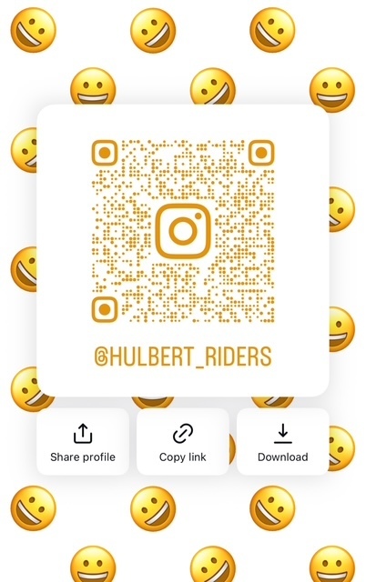 QR Code for school's Instagram https://www.instagram.com/hulbert_riders?igsh=dnM3cjJ5dXI3OWJt&utm_source=qr