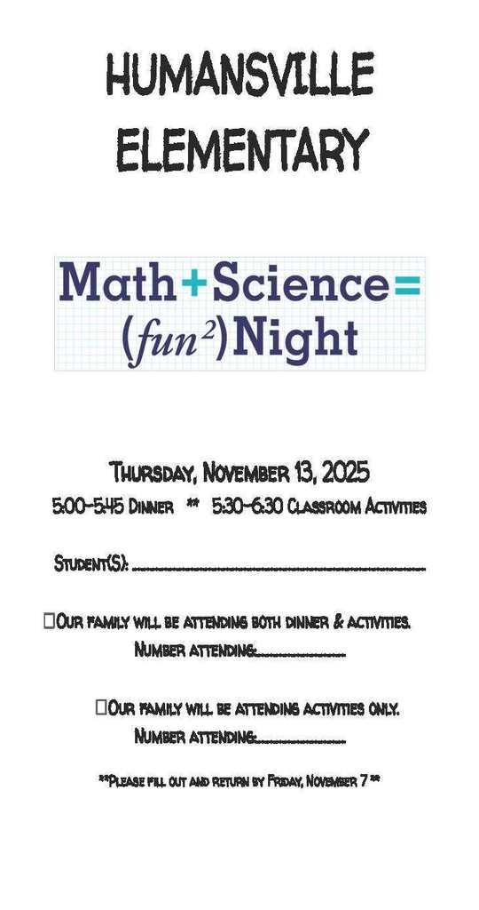 Math & Science Night
