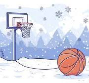 snowy basketball