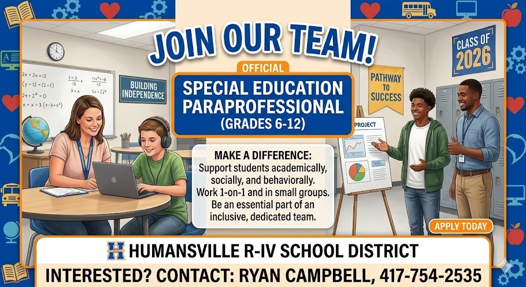 Join Our Team: Special Education Paraprofessional Needed!