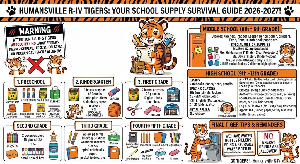 2026-27 School Supply List