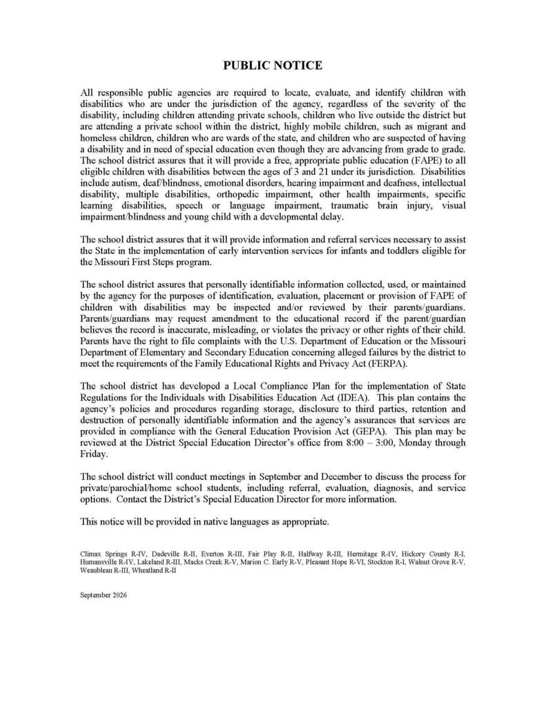 Public Notice