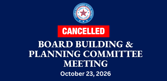 Cancelled Board Building & Planning Committee Meeting, October 23, 2026
