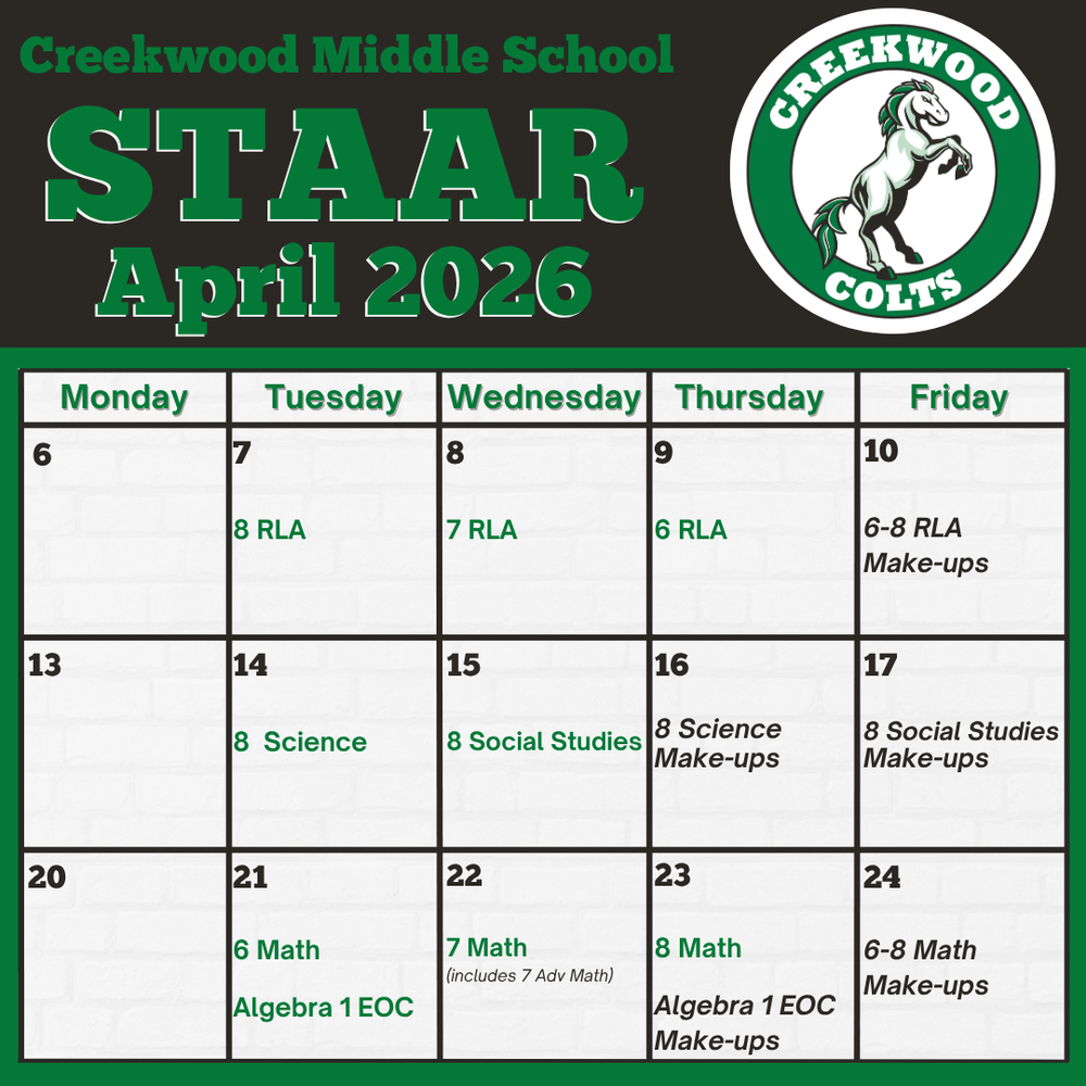 STAAR Test Dates