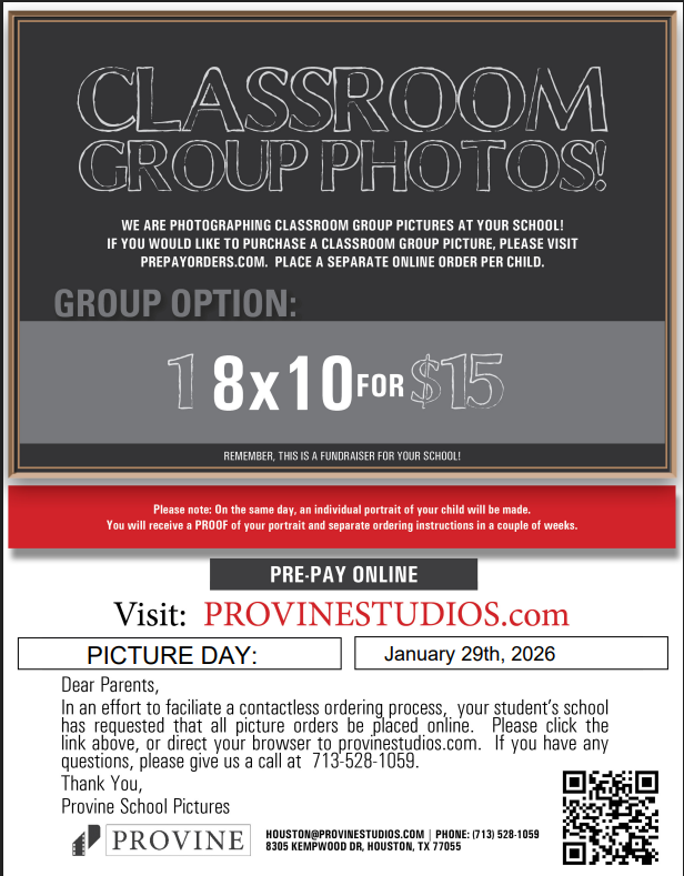 Spring Pictures Order Form